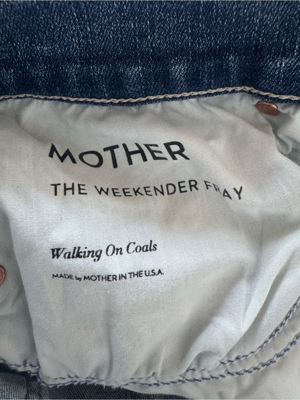 Mother weekender fray walking on coals size28 - Picture 9 of 9